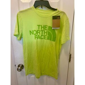 NWT The North Face Half Dome Tri Blend T Shirt Men's Small Green